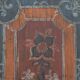 Rustic Farmhouse Folk Art Painted Bridal Cabinet