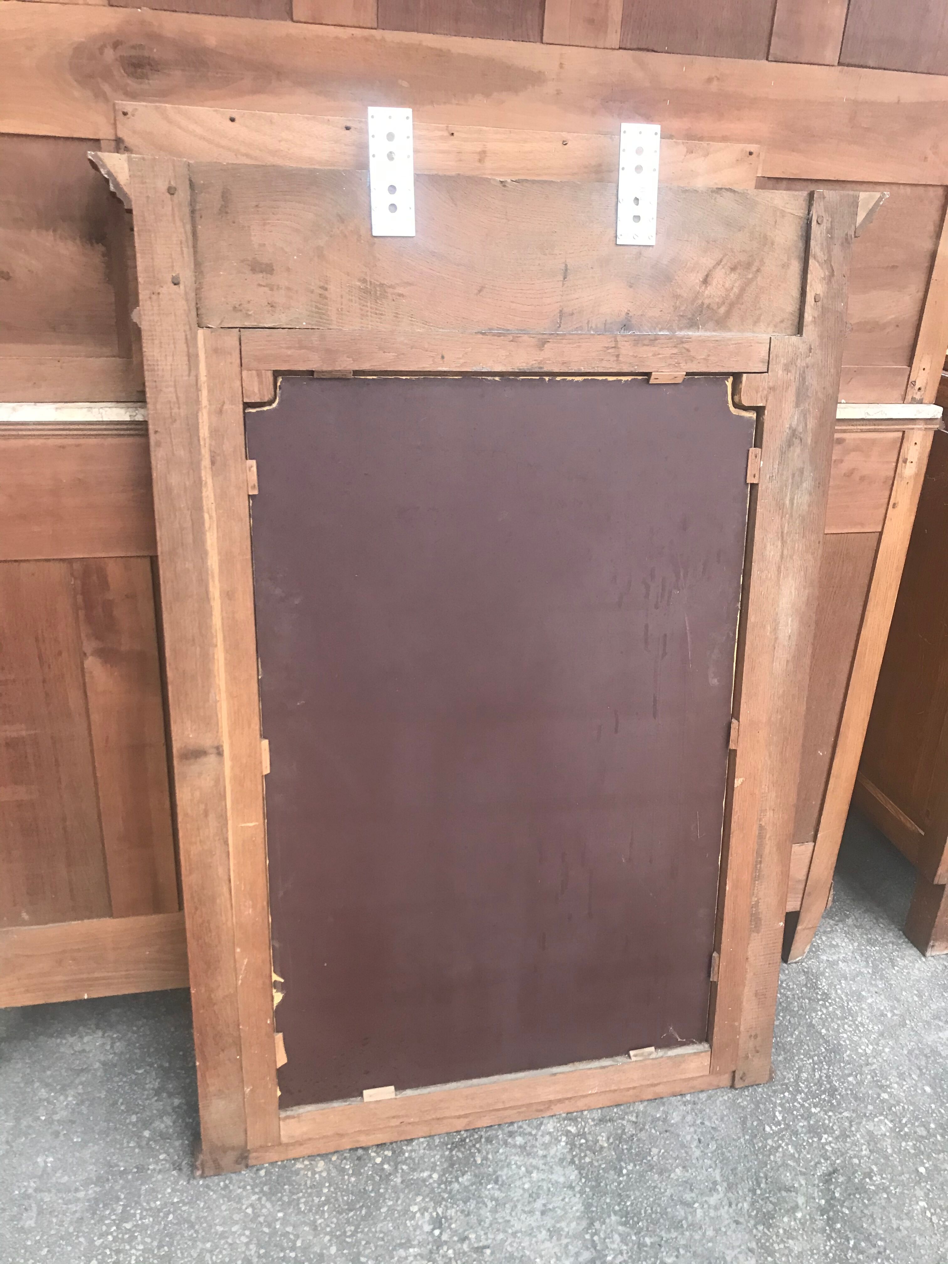 Mirror art deco solid oak - 133x97cm