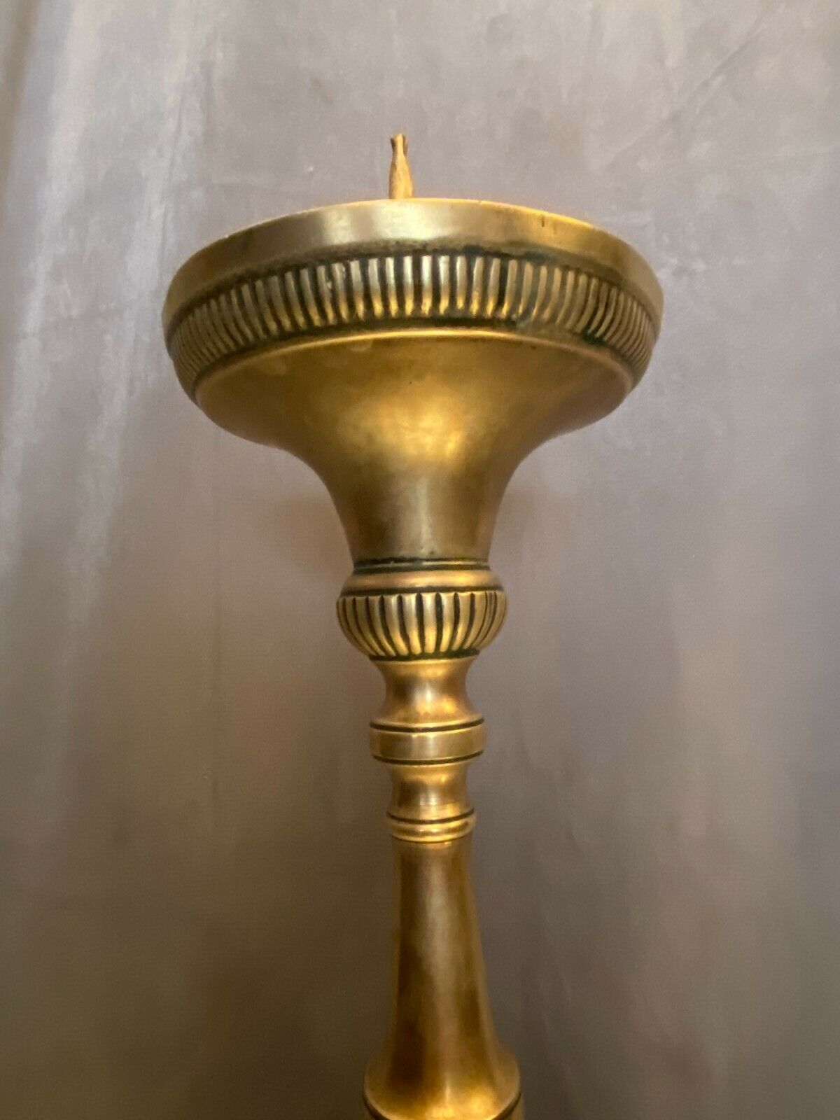 Large bronze candle pique eighteenth Louis XIV