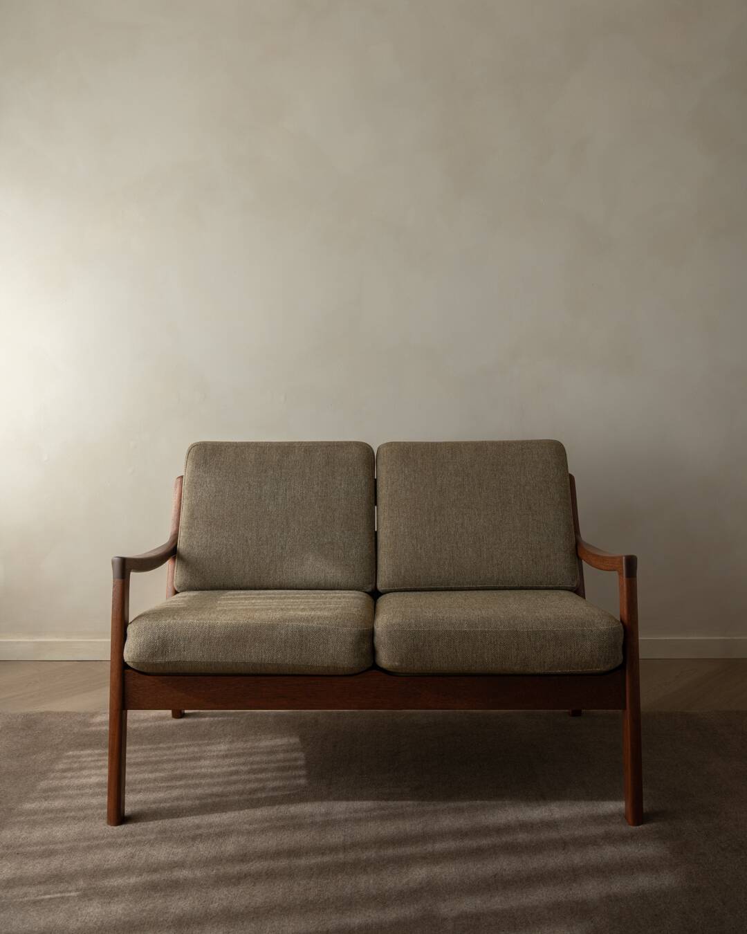 Vintage Senator Two-Seater Sofa by Ole Wanscher for Cado Danish Teak 1960s