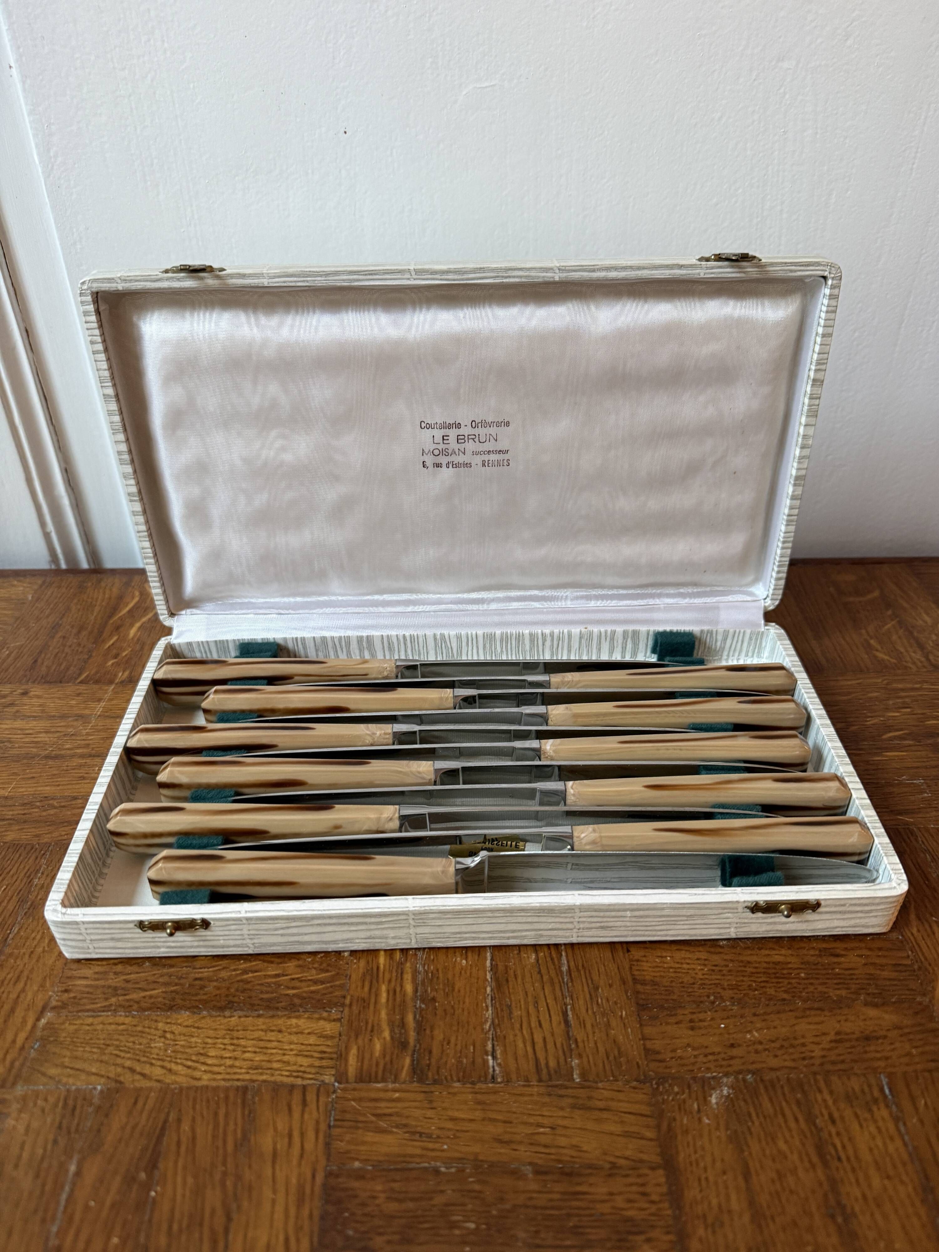 Set of 10 stainless steel knives - Moisan Cutlery, Rennes