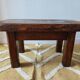 Brutalist coffee table made of solid wood – Handcrafted – 1960s-70s