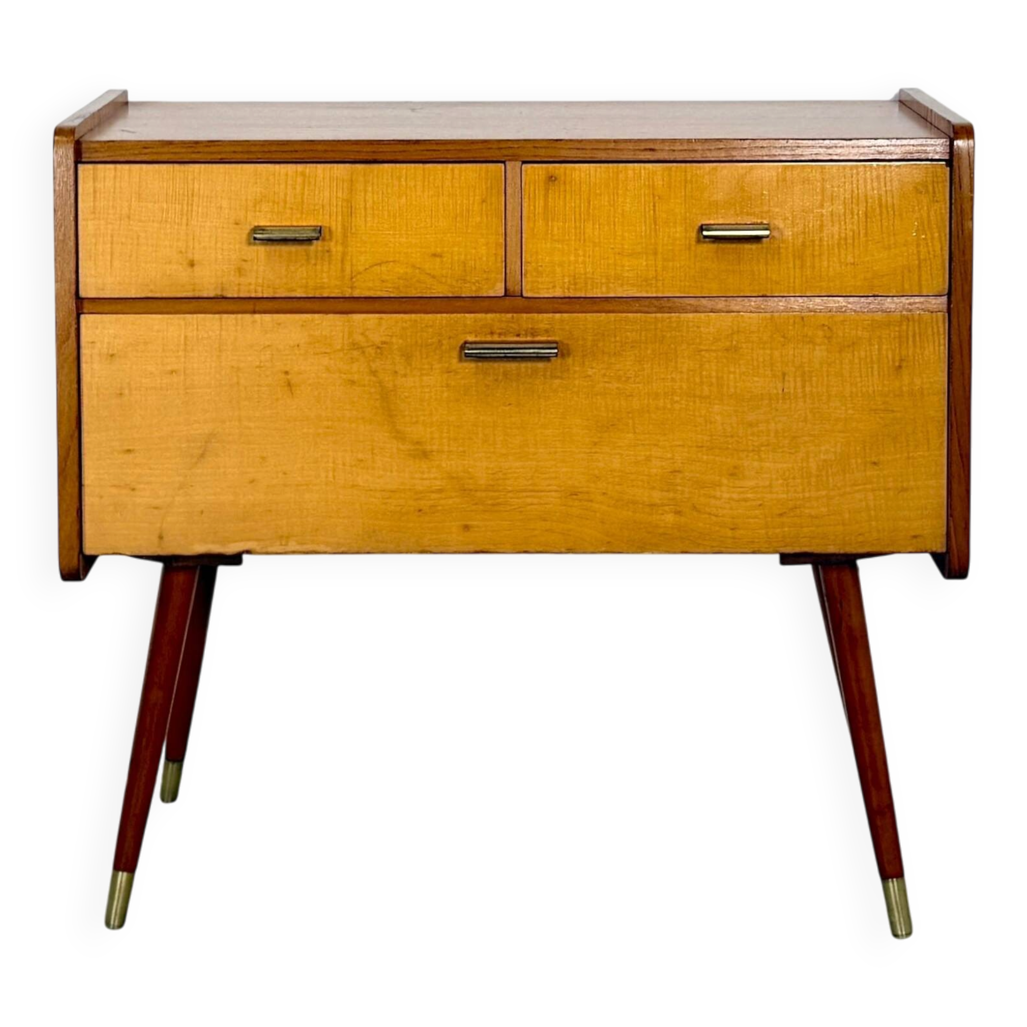 Mid-Century Modern Telephone Bench / Small Sideboard