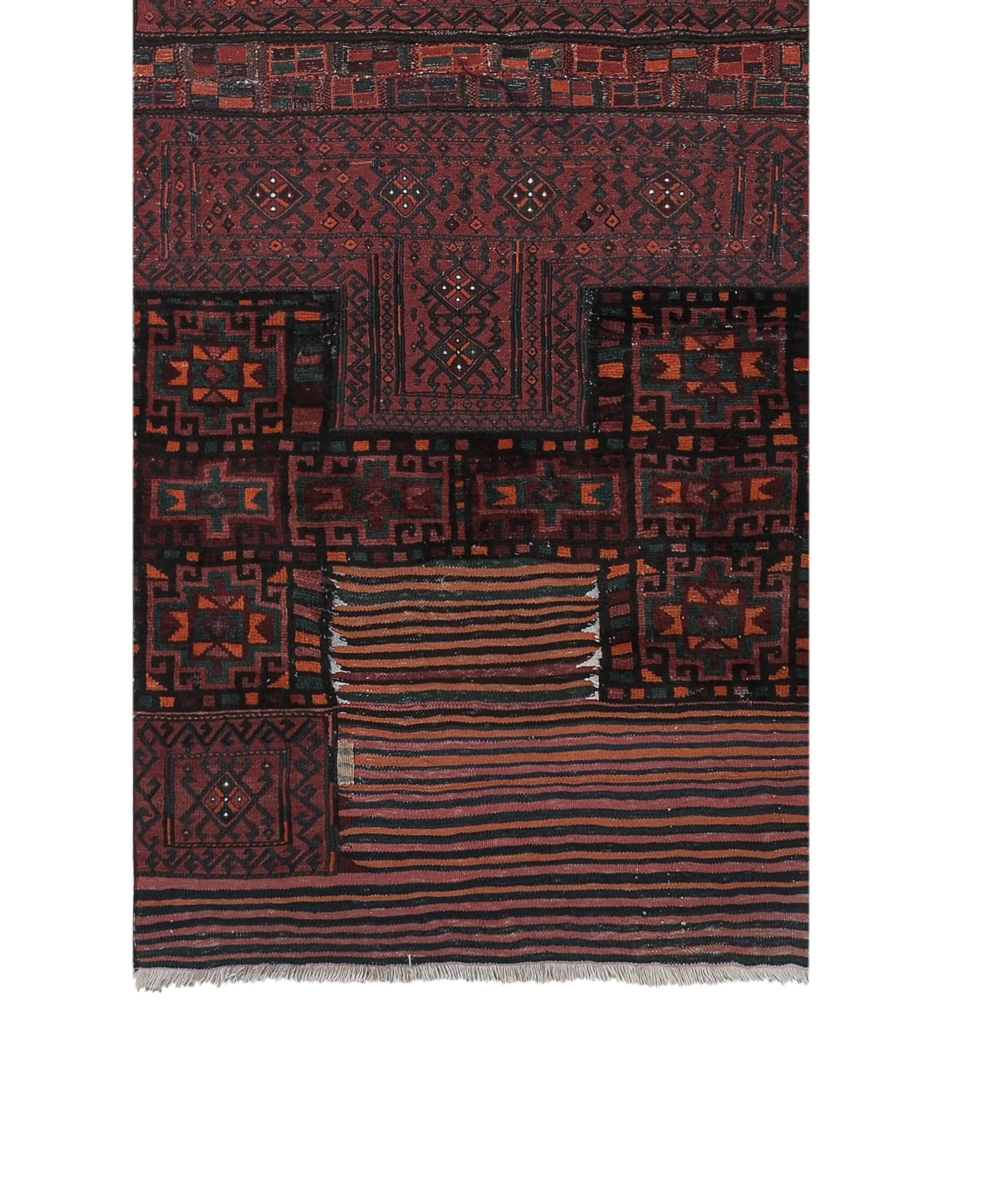 Vintage Turkish Oushak Rug Handwoven 108x276 cm