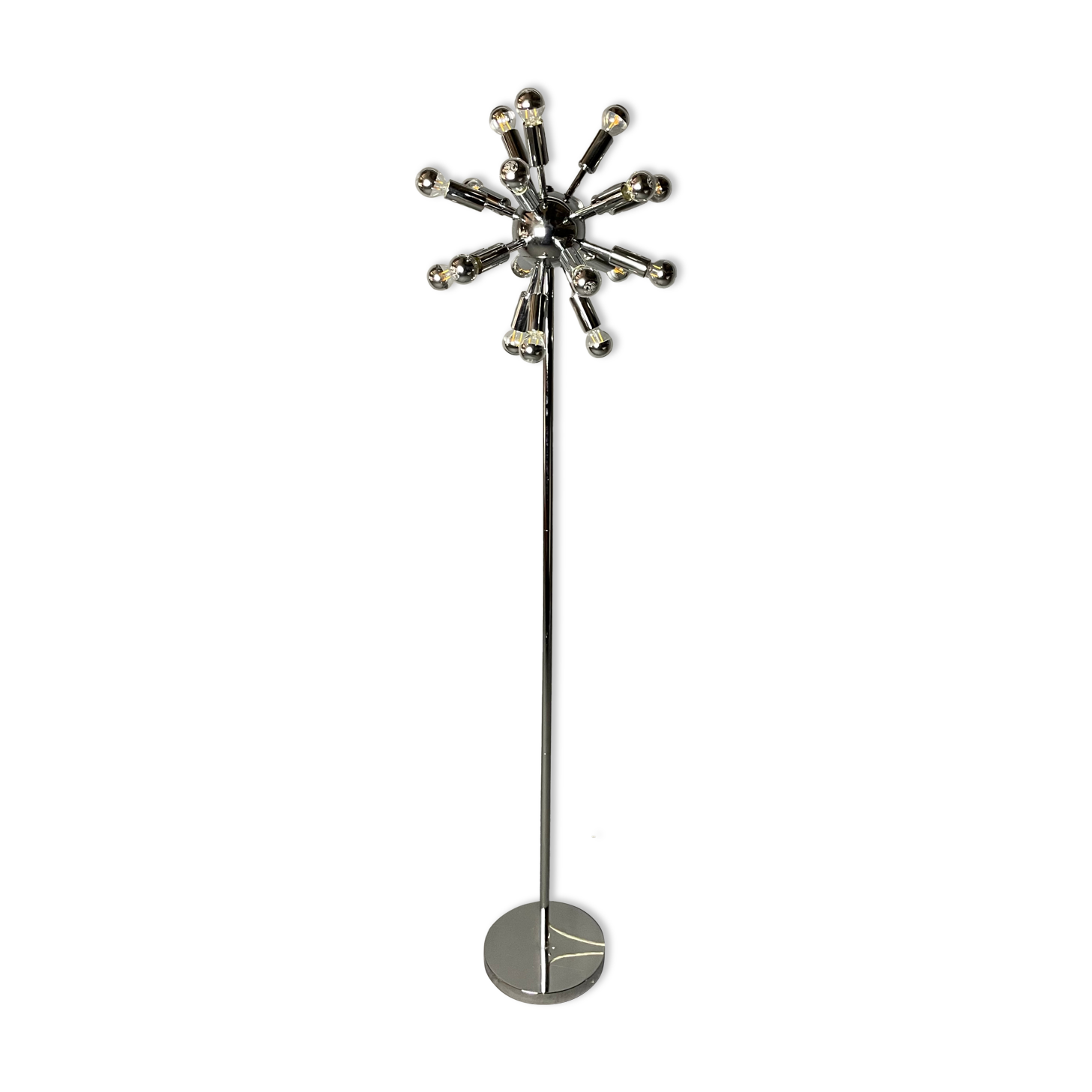 Sputnik floor lamp in Chrome 18 lights