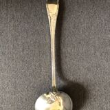 Ancienne louche en métal argenté Ercuis, style Louis XVI