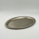 Vintage oval serving tray in stainless steel