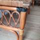 Rattan wood coffee table
