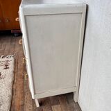 Vintage white chest of drawers feet compass 1960
