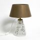 Heavy large Mid Century Modern glass table lamp by Rupert Nikoll Vienna | h