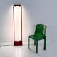 Lampadaire rouge par Gian N. Gigante pour Zerbetto, 1980