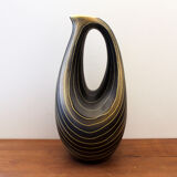 Black and yellow Saint Clement pitcher vase