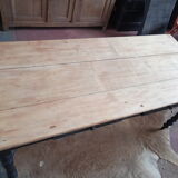 Old table feet turned