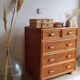 Vintage rattan dresser