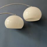 Vintage Dijkstra double bow mushroom floor lamp