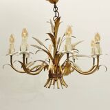 80's "Hollywood Regency" wheat sheaf chandelier