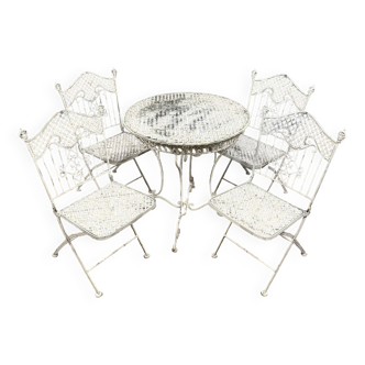 Vintage quality cast iron garden furniture from the 20th century