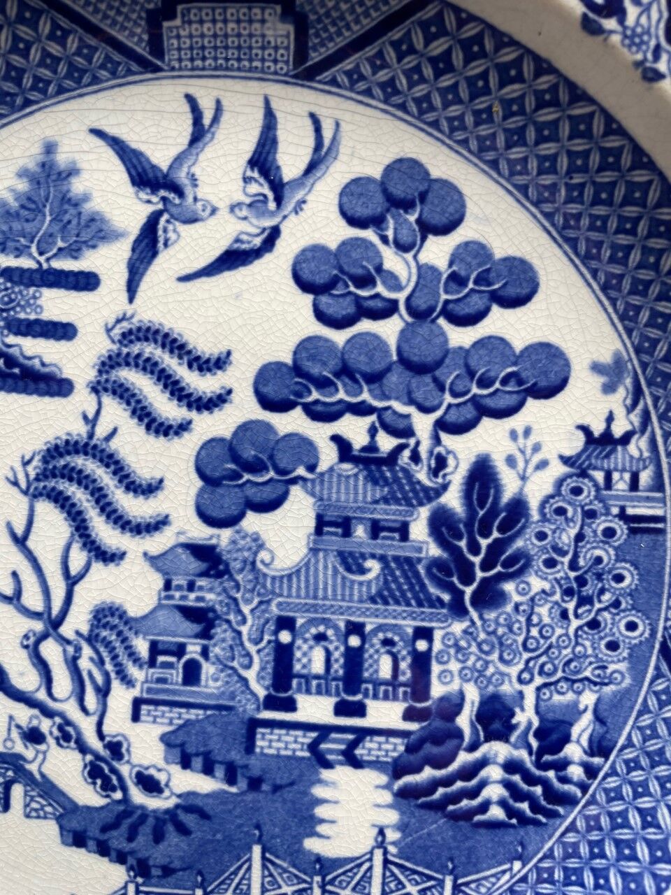Justified plate China "Old Willow"