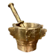 Bronze mortar with pestle
