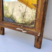 Miroir en bois doré et stuc, style Louis XVI, XIXème