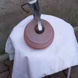 Vintage pink opaline wall lamp