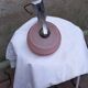 Applique vintage en opaline rose