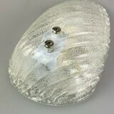 Ice glass wall light space age design