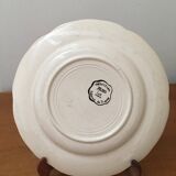 Decorative earthenware plate with bird decoration from the ALMI collection. Handmade.