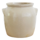 Large old stoneware confit pot