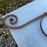 Wrought iron pediment