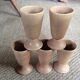 Series of 5 sandstone cups