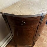 Louis XVI Style Half-Moon Chest of Drawers with Marquetry