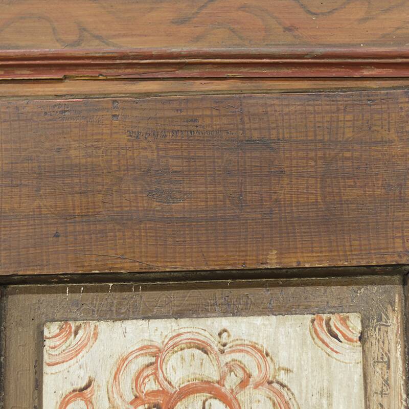 Garde-robe de mariée en art populaire peint 1806