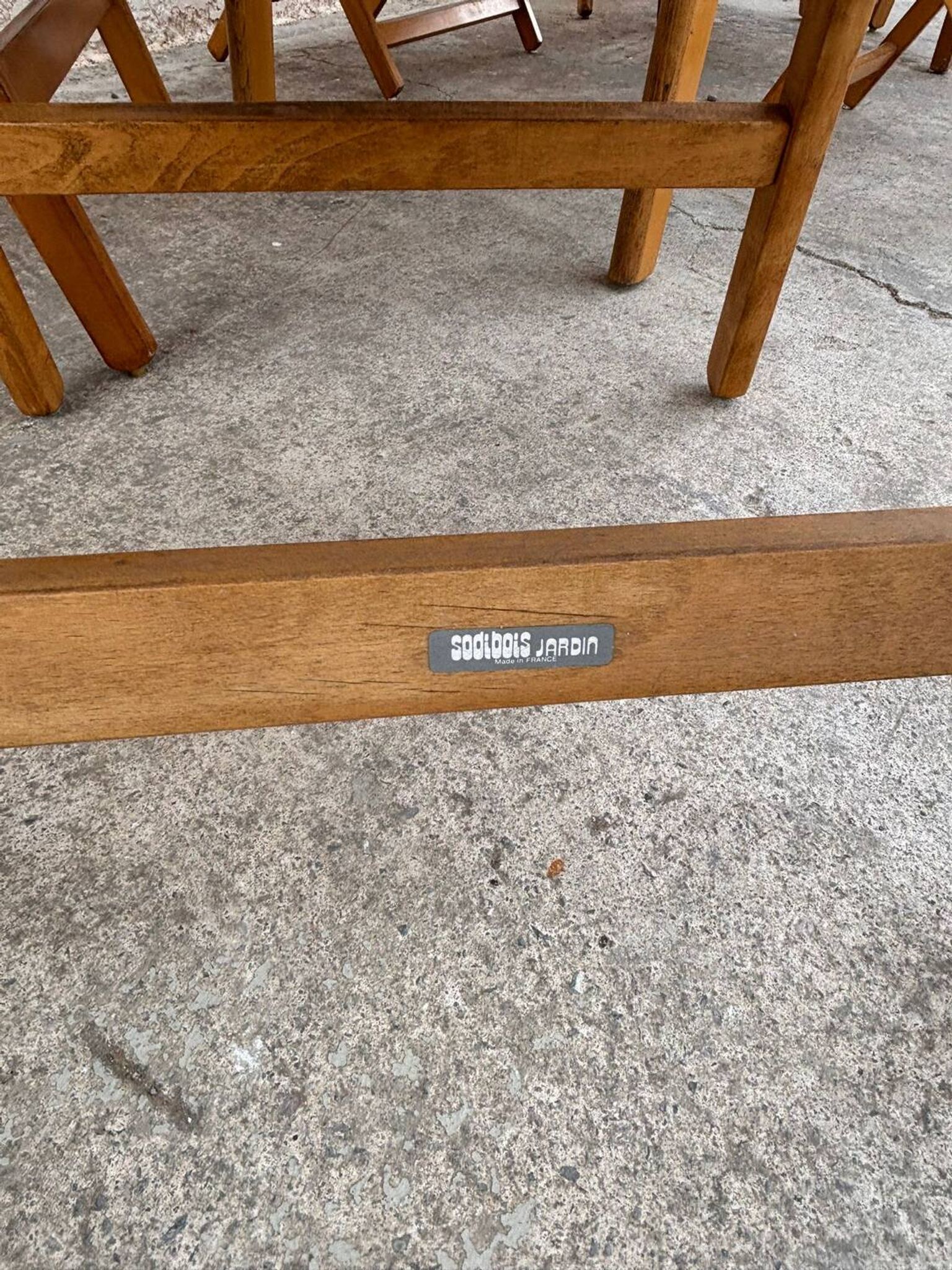 Salon de jardin sodibois en bois ( orme )