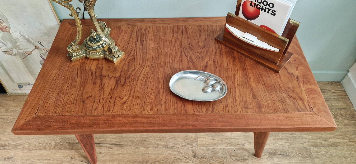 Scandinavian style coffee table from the 50s in rosewood