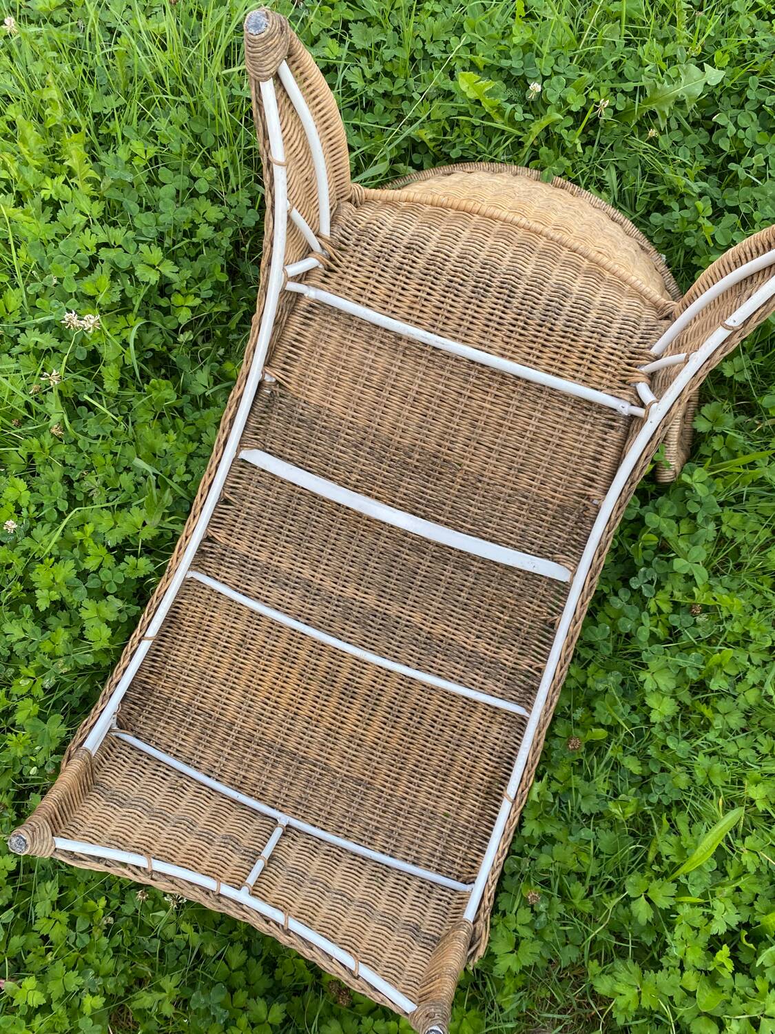 Ikea Savo rattan chaise longue