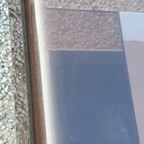 Coffee table from the 70s in chromed steel and smoked plexiglass double swivel trays