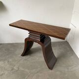 Art Deco style console with mahogany marquetry