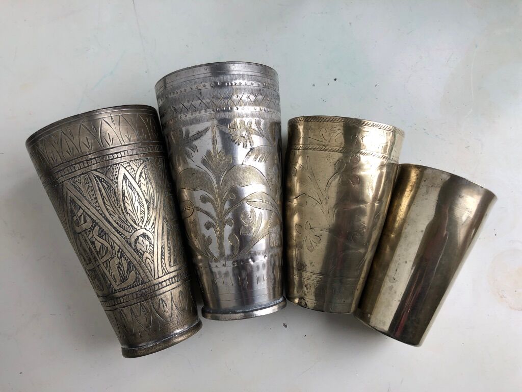 Set of 4 Indian timpani