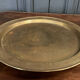 Oriental tray in copper or brass engraved XXth