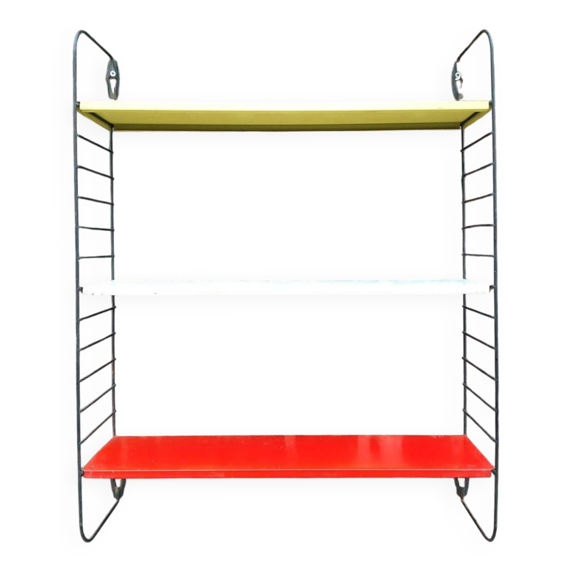 Vintage metal shelves, designer storage