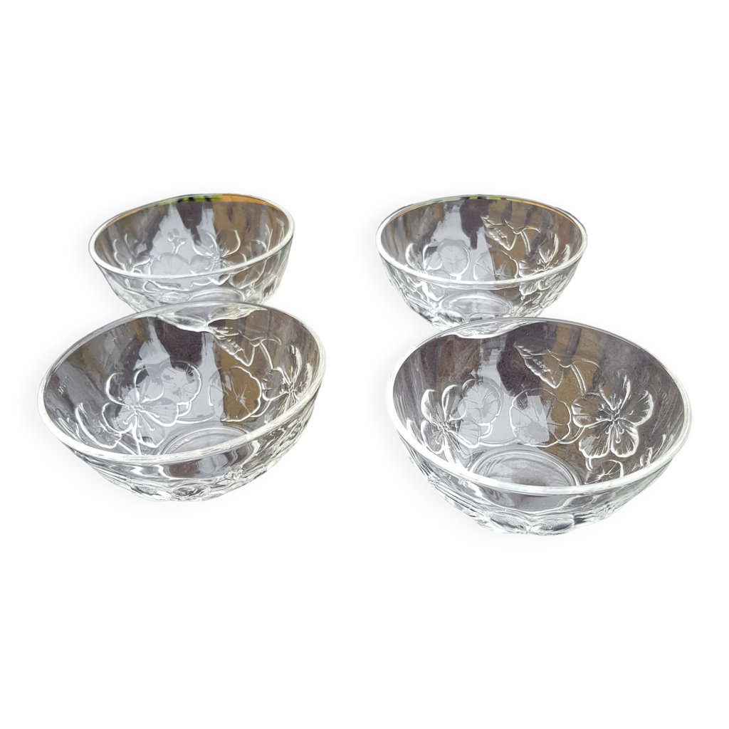 Petits Bols En Verre KitchenCraft – Lot De 4, 55 Ml, Pour Sauces, Condiments, Préparation, Micro-ondes Et Lave-vaisselle
