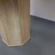 Vintage octagonal travertine dining table from the 70s 80s