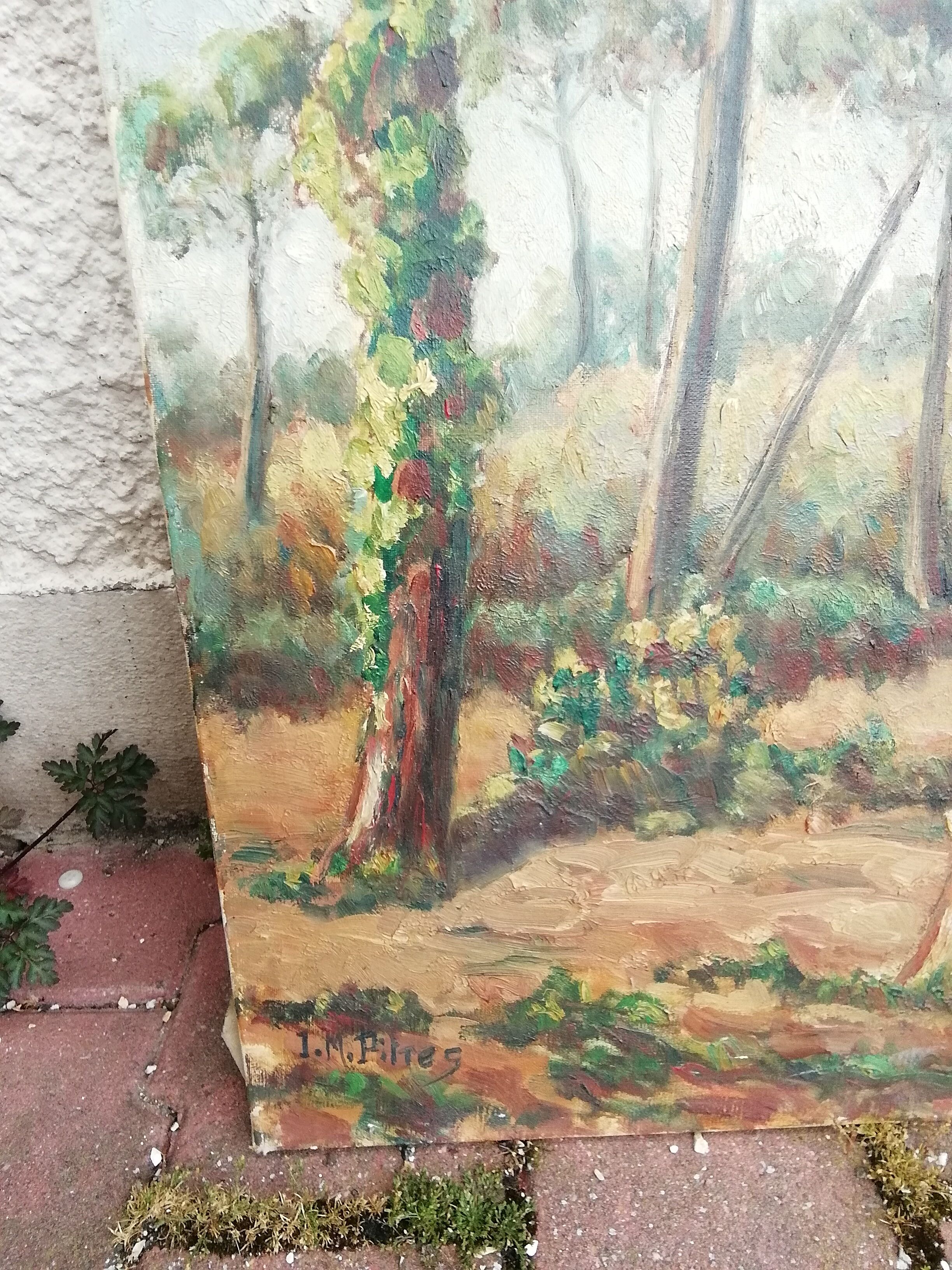 Landscape painting landes 1960