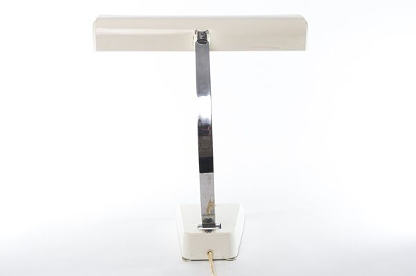 Lampe de bureau Kaiser Idell en ivoire blanc