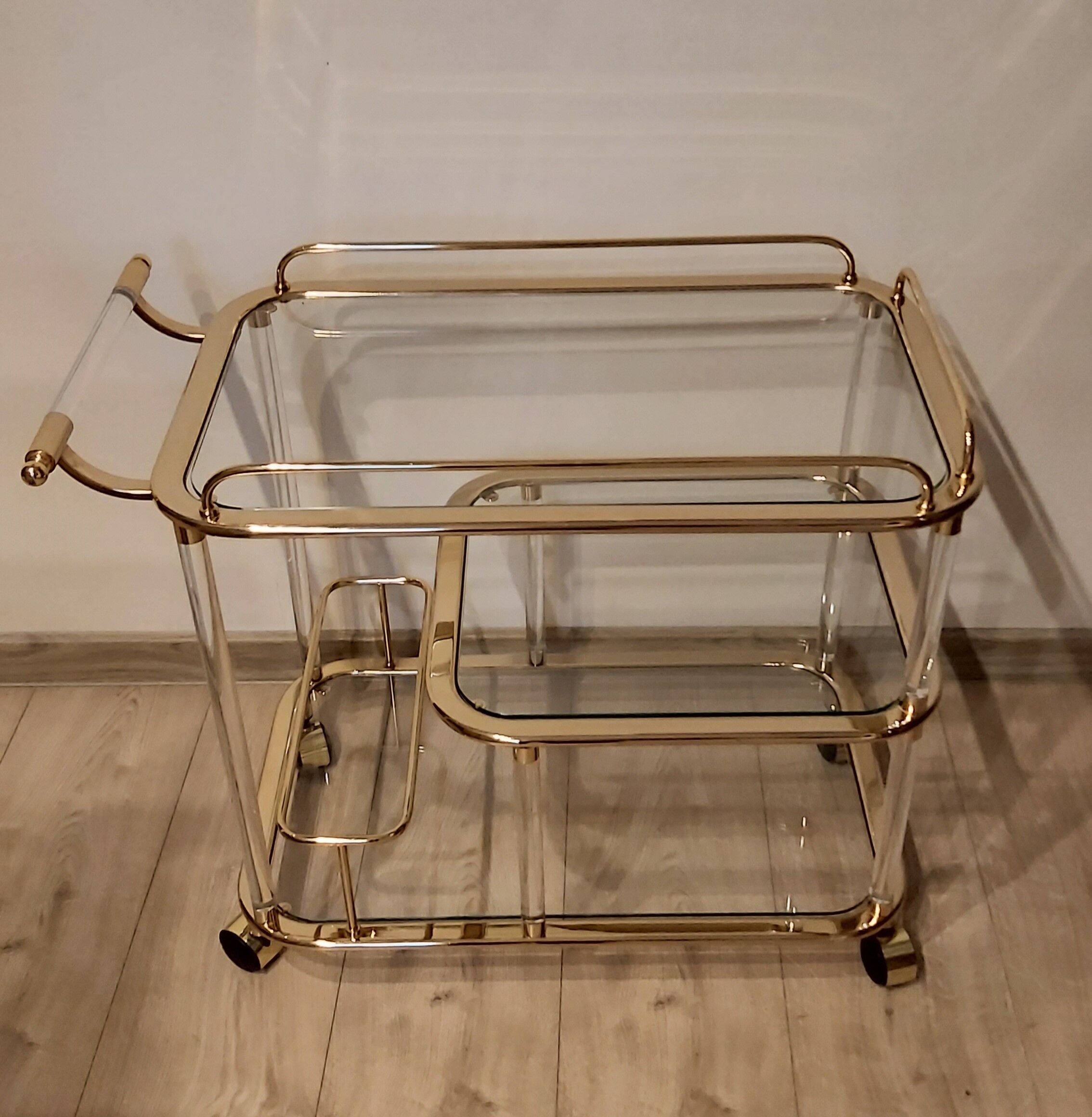 Bar cart, designed by F. Orsenigo, Orsenigo, Italy, 1980s