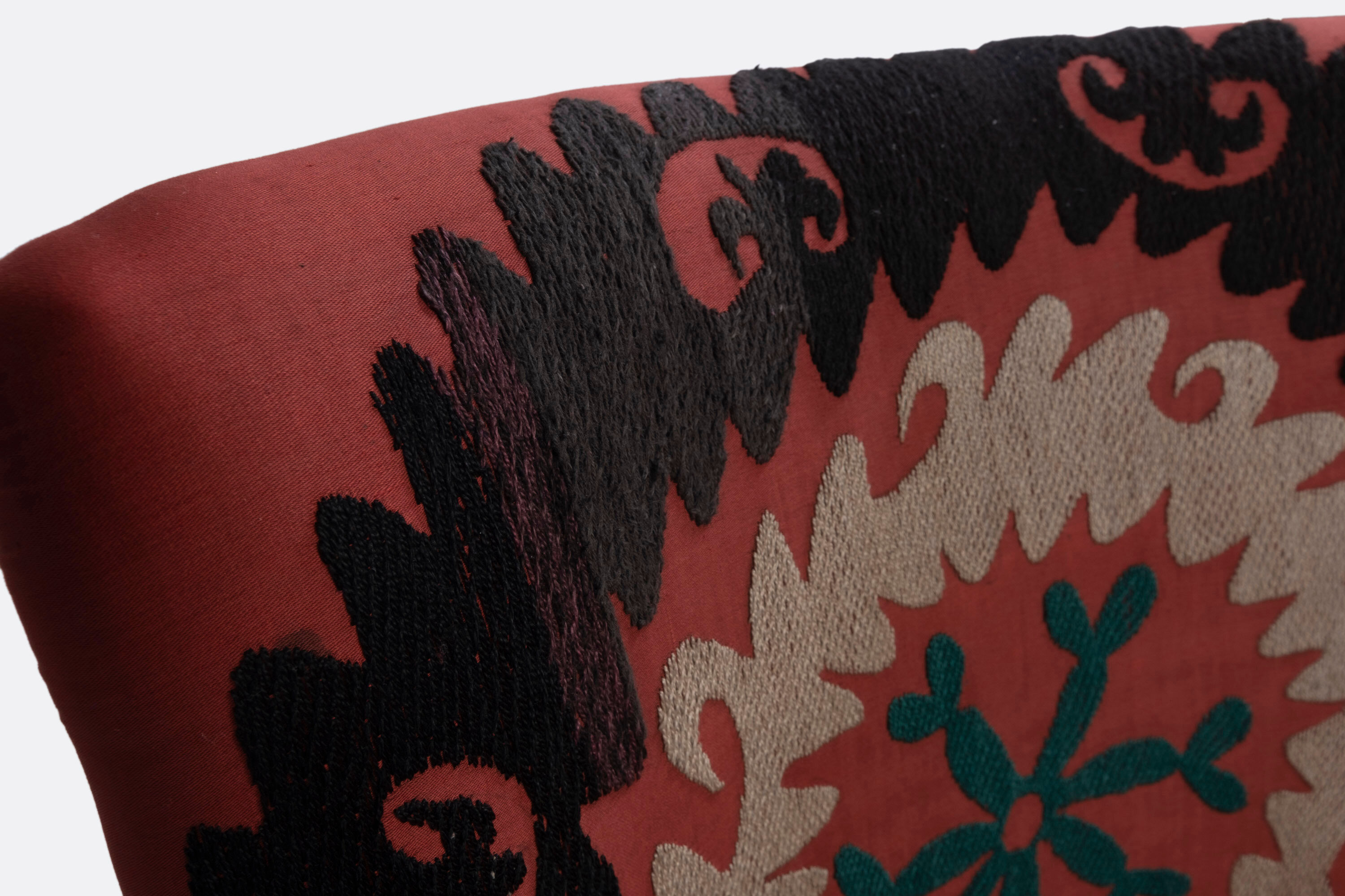 Unique Suzani Armchair Ethnic Bergere