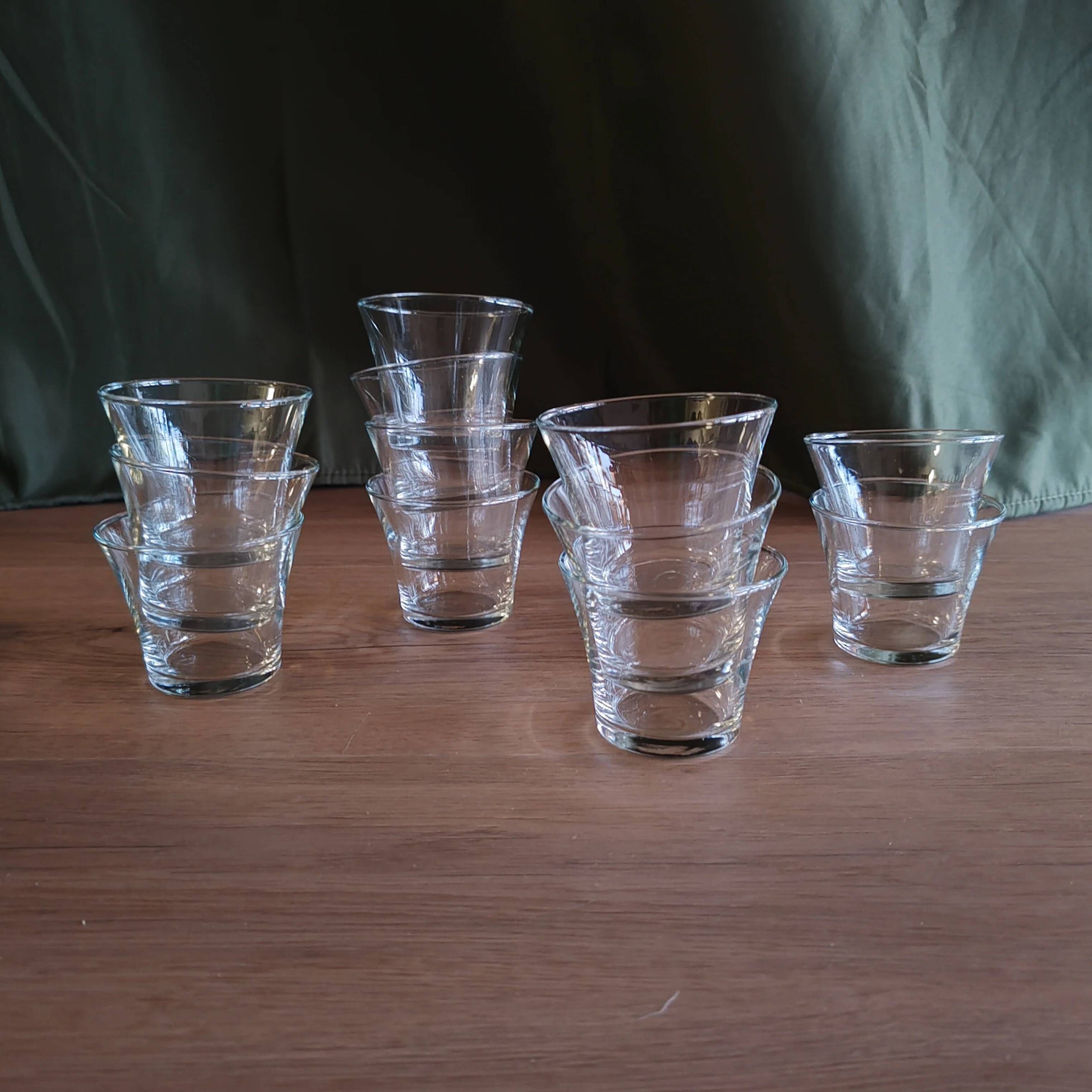 Lot de six verrines