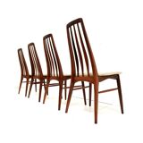 Set of 4 vintage Danish design dining room chairs 'Eva' by Niels Koefoed for Koefoeds Hornsle