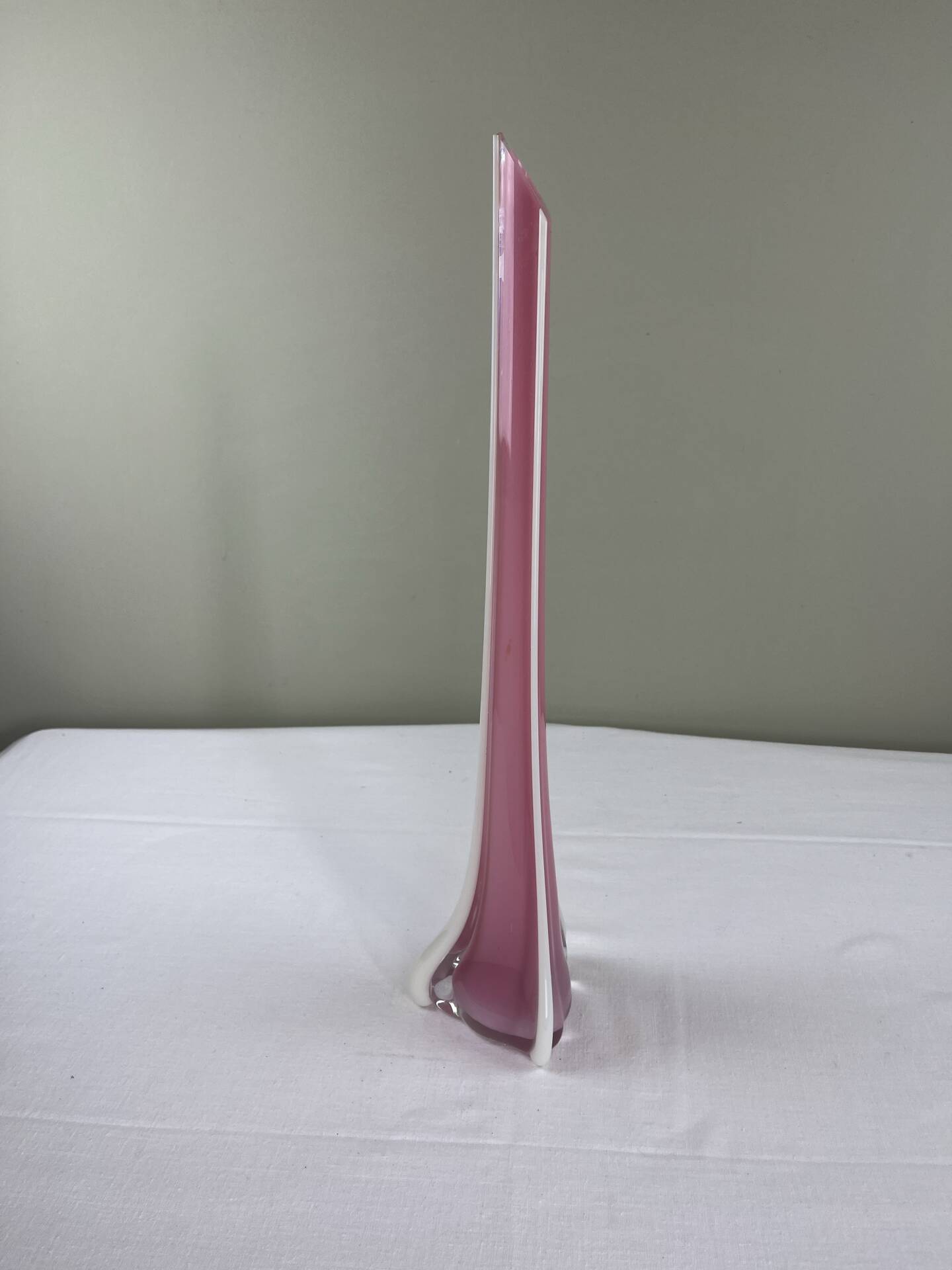 Sculptural blown glass vase